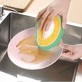 thumbnail image 6 of Btomtd Fruit Pattern Thickened Kitchen Sponges Scouring Pad Sponge Dishwand Strong Decontamination Dishcloth Cleaning Sponge Scrubber, B, 6 of 6