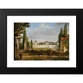 thumbnail image 2 of Wincenty Kasprzycki 24x18 Black Modern Framed Museum Art Print Titled - View of the Wilanow Palace from the Entrance (1833), 2 of 5