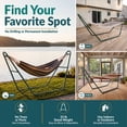 thumbnail image 6 of Sunnydaze 550 lb Powder-Coated Steel Universal Hammock Stand - Green, 6 of 15