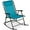 Peacock Blue, variant on YEXJ Outdoor Folding Rocking Chair, Zero Gravity Lounge Chair, Patio Rocker w/Headrest Pillow-Sage Green
