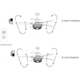 thumbnail image 6 of Pocra 49-inch Chrome Lighted Ceiling Fan with Crystal Basket Shade (remote controlled), 6 of 6