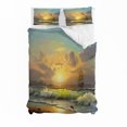 thumbnail image 3 of 3D Sunset Sky Sea Sailing Boat Funda de edredón Juego de cama Funda nórdica, 3 of 3