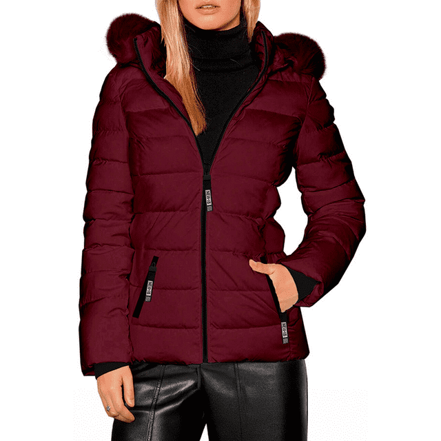 Chamarra Para Mujer Shendy Vendy Con Gorro Removible Peluche Suave