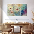 thumbnail image 3 of Elephant Stock Floral Extravaganza Wall Art - Horizontal Multi Panel Canvas - Living Room Wall Decor - Abstract Multi Panel - Beige And Blue Decor By Silvia Vassileva - 57" x 36", 3 of 8