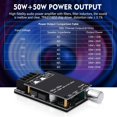 thumbnail image 4 of Audio Amplifier Board, ZK-502C Mini Bluetooth Amp Receiver 2.0 Channel 50W x 2, DC 9-24V Stereo Power Amplifier with Bluetooth and AUX Inputs for Home Speakers, 4 of 6