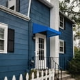 thumbnail image 4 of Awntech 6.38 Ft New Yorker Fixed Awning Canopy with Rigid Valance (76.5in x 31in x 24in), Bright Blue, 4 of 5
