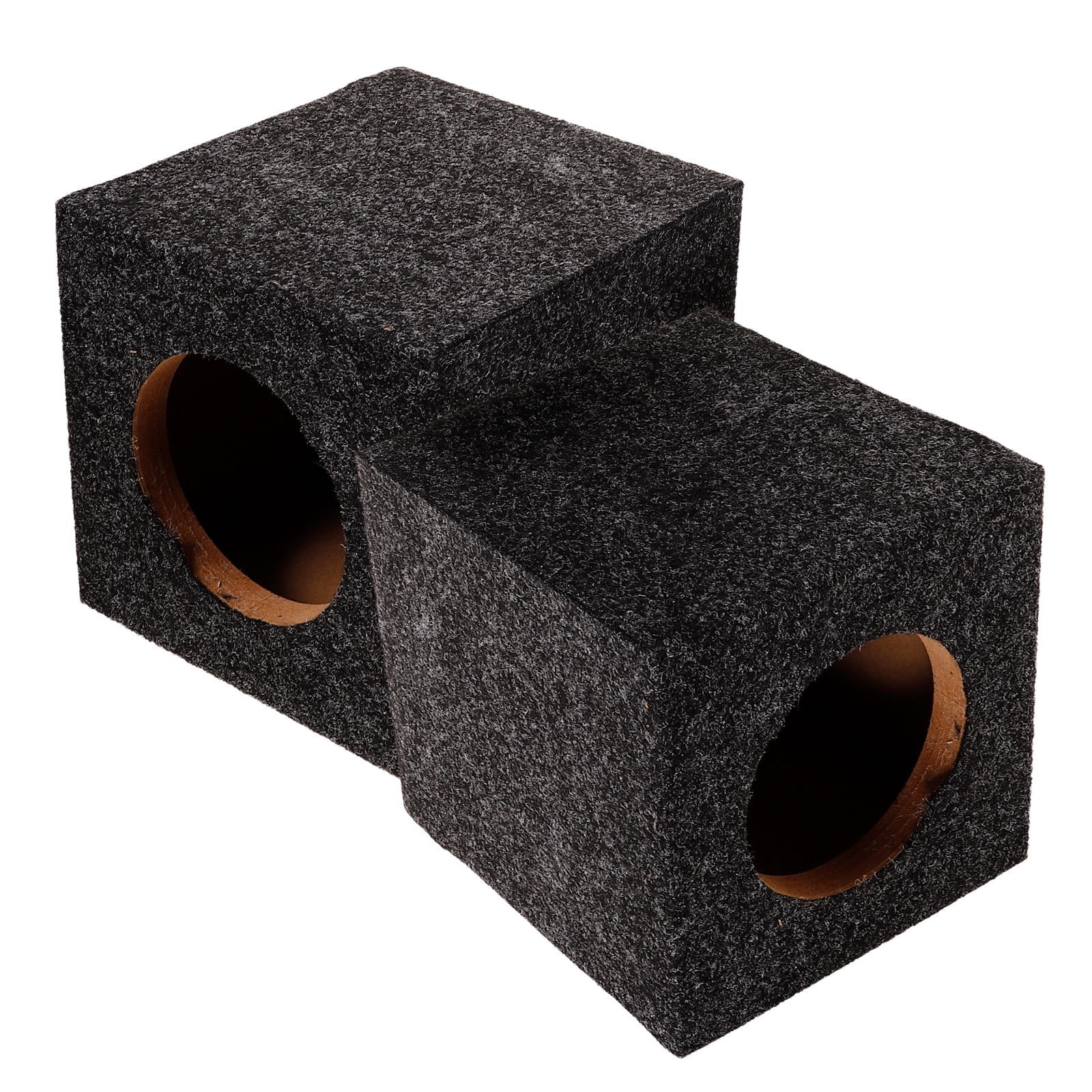 Universal 6.5" Car Speaker Box Set - 2 Pack Sealed Enclosures For Midrange & Tweeter