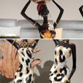 thumbnail image 2 of White Resin African Sculpture Candlestick Candleholder for Home Decor, 2 of 5