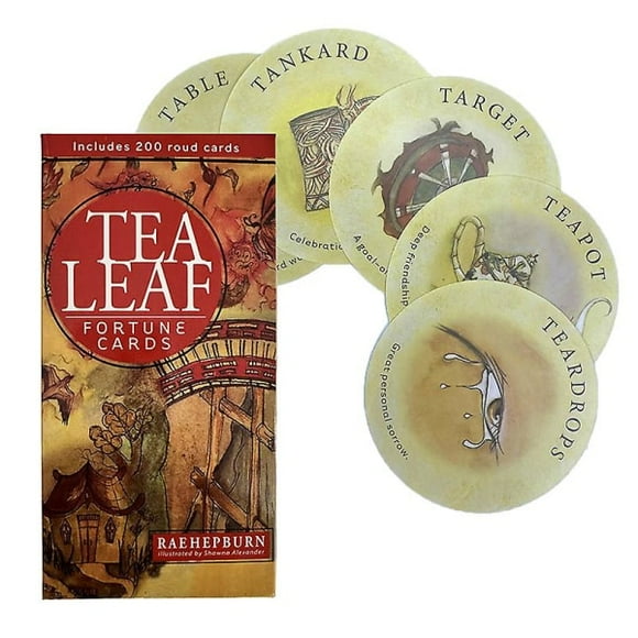 Tea Leaf Fortune Card Tarot Oracle Card Family Game Board Game Fate Divination (FMY) Multicolor
