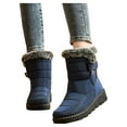 thumbnail image 3 of Women Boots Autumn Winter Boots Fashion Women Winter Water Proof Flat Hook Loop Keep Warm Snow Boots Comfortable Mid Boots Shoes, 3 of 8
