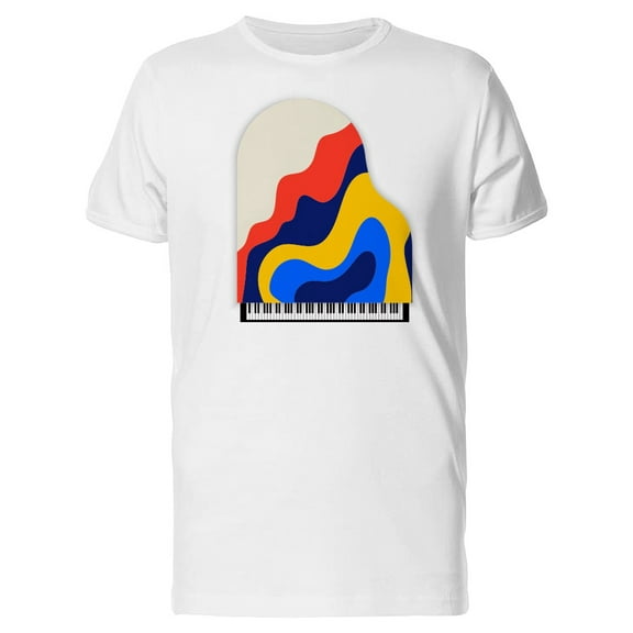 Colorful Classical Piano T-Shirt Men -Image by Shutterstock, Male Medium