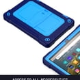 thumbnail image 6 of Dteck Case for All-New Kindle Fire HD 8 Tablet(10th Generation 2020 Release) & Fire HD 8 Plus, Heavy Duty 3 in 1 Hybrid Rugged Shockproof Kickstand Case with Shoulder Strap, Navy+Blue, 6 of 7