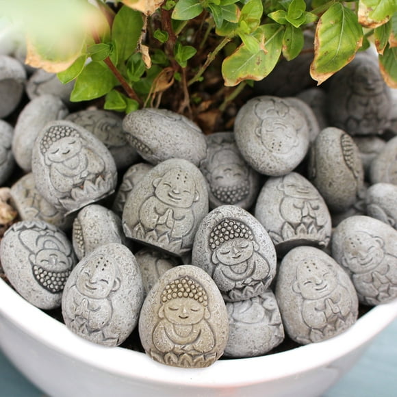 EGNMCR Home Decor, Room Decor, Wall Decor Resin Paving Stone Horticultural Potted Stone Succulent Paving Stone Courtyard Landscaping Stone 20pcs some stone