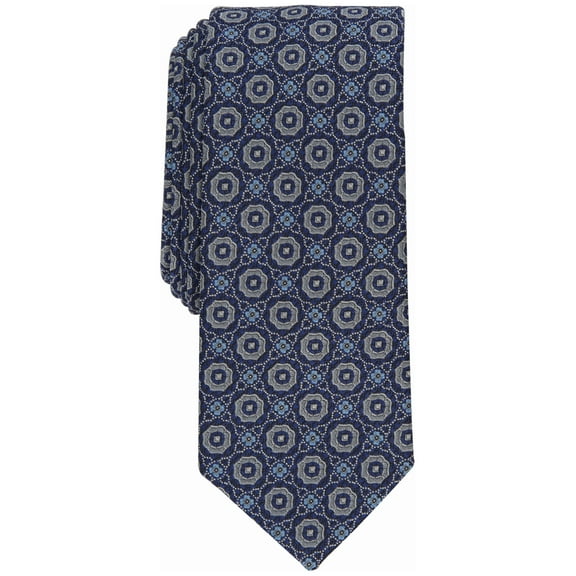 Bar III Men's Tanner Neat Skinny Tie  Navy Blue
