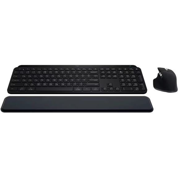 Restored Logitech MX Keys S Combo Advanced Wireless Scissor Keyboard Mouse Bundle (Refurbished)