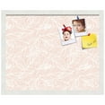 thumbnail image 2 of PinPix 21x17 Custom Cork Bulletin Board Peach White Poster Board Has a Fabric Style Canvas Finish, Framed in Peach White, by ArtToFrames (PinPix-1874), 2 of 5