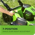 thumbnail image 6 of Greenworks Pro 80V 21-Inch Brushless Self-Propelled Lawn Mower, 4Ah Battery Included MO80L410, 6 of 13
