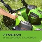 Greenworks 80V 21 Self-Propelled Mower/580CFM Blower Combo kit with 4Ah Battery and 4A Rapid Charger