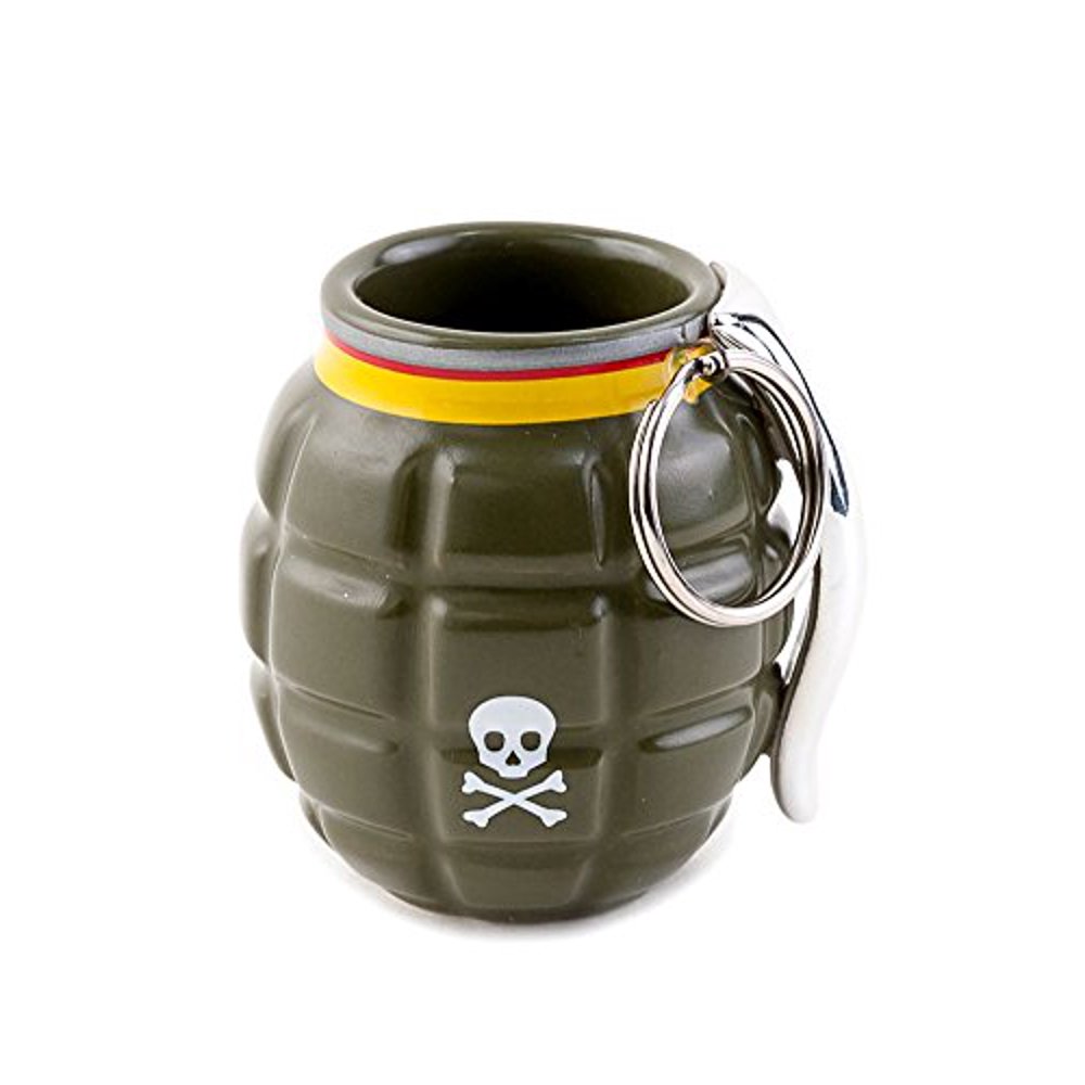 Hand Grenade Shot Glass Novelty Bar Drinking Glass