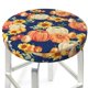 thumbnail image 3 of Balery fall Pumpkin Daisy Fundas de asiento para taburete de bar redondo de tela de terciopelo ajustables que protegen de arañazos y manchas para sillas de 14 a 17 pulgadas.-13 inch, 3 of 7