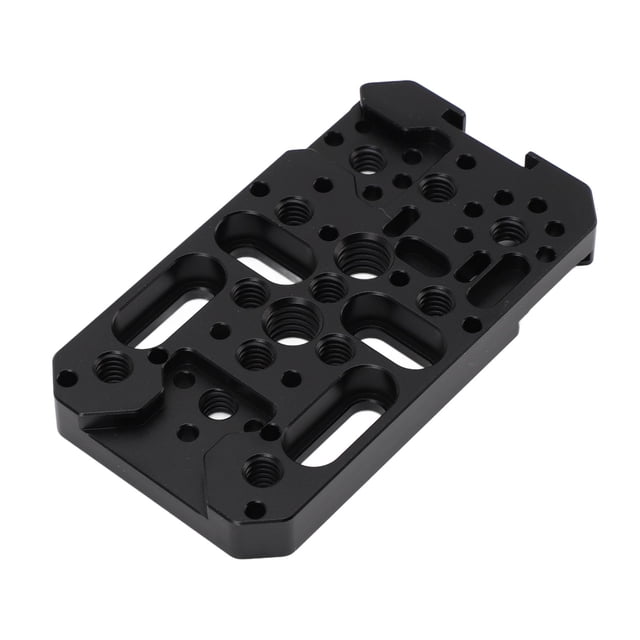 Placa De Queso Para Cámara, Placa De Queso De Extensión Montaje De Zapata Fría Orificio De Localización Liviano Roscas Multifuncionales De 1/4 3/8 De Pulgada Para Jaula De