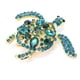 thumbnail image 3 of Broche en forma de tortuga para mujer, broche de aleación con diamantes de imitación, accesorio de joyería a la moda, 3 of 5
