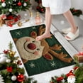 thumbnail image 3 of CYBIBO Christmas Door Mats, Entryway Carpet Entrance Door Mat, Household Absorbent Nonslip Foot Mat, Bathroom Mat, Plush Dirt Proof Mat for Indoor Outdoor, 23.6x15.8 Inches, #C, 3 of 6