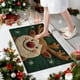thumbnail image 4 of Decoraciones navideñas, Alfombra navideña para entrada, Tapete absorbente antideslizante para el hogar, Tapete antimanchas para baño, Tamaño 15.7x23.6 pulgadas, Poliéster, Tapetes para el piso de la h, 4 of 6