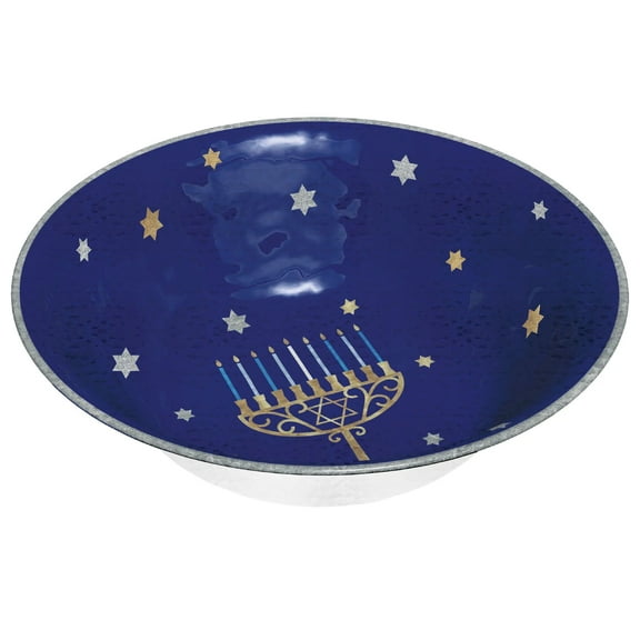 Hanukkah Joy Holiday Party Melamine Serving Bowl