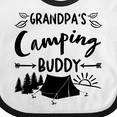thumbnail image 4 of Inktastic Grandpas Camping Buddy Boys or Girls Baby Bib, 4 of 4