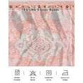 thumbnail image 5 of Pink Boho Wrap Around Bed Skirts for King Bed 16" Drop,Bed Skirt with Adjustable Elastic Belt Dust Ruffle Bed Valance for Bedroom Hotel Vintage Abstract Tribal Decorative Oriental Bed Frame Cover, 5 of 7