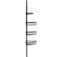 thumbnail image 3 of Era Neil Shower Pole Caddy, Black, adjustable height 82.5-96in, 3 of 8