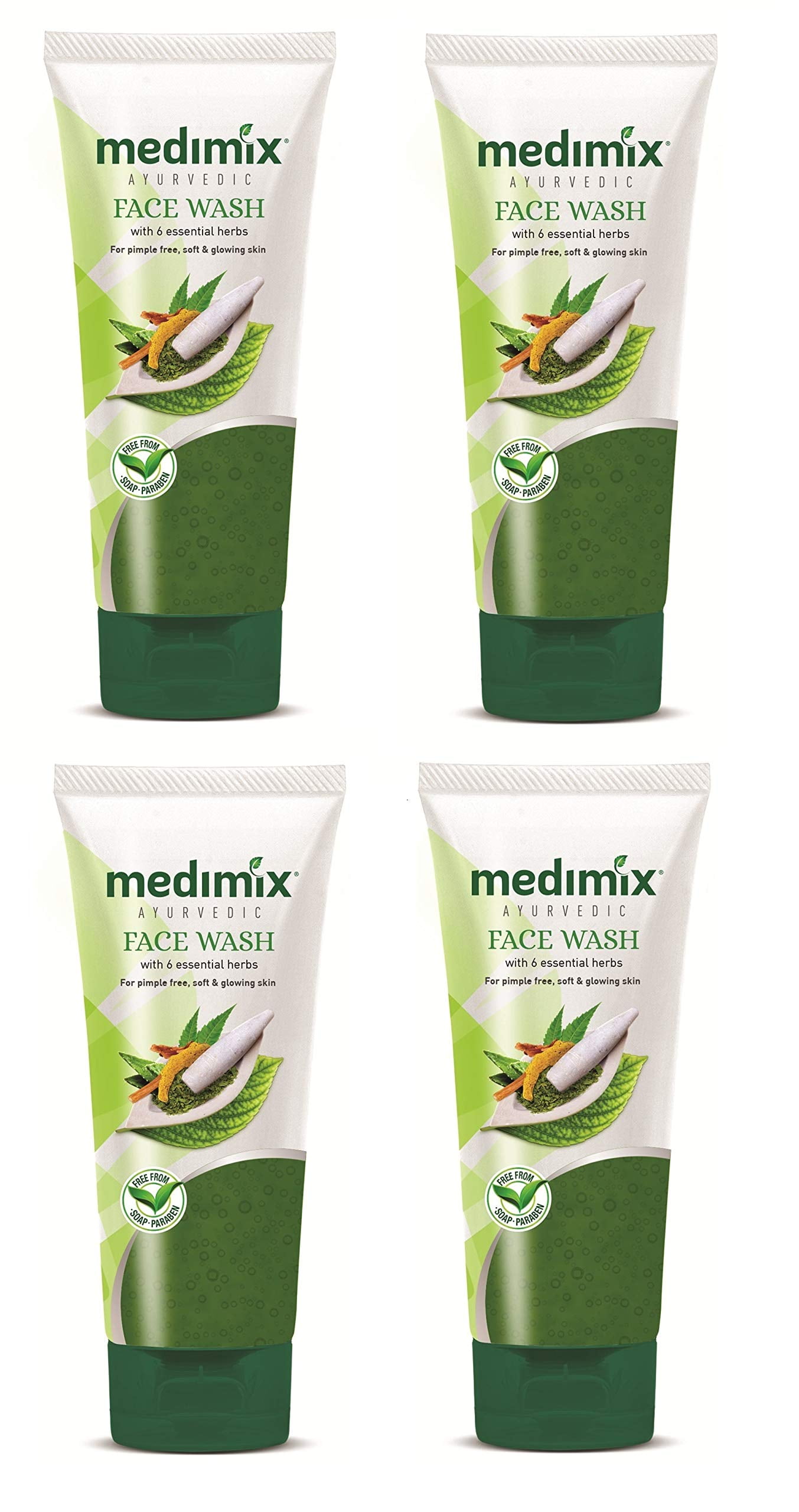 Medimix Ayurvedic Anti Pimple Face Wash, 50ml (Pack of 4)