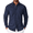 Navy Blue, variant on COOFANDY Mens Oxford Button Down Shirt Long Sleeve Regular Fit Work Casual Dress Shirts with Pocket