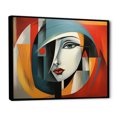 thumbnail image 2 of Designart "Geometric Portrait in Cubism IV" Cubism Floater Framed Wall Art Print, 2 of 7