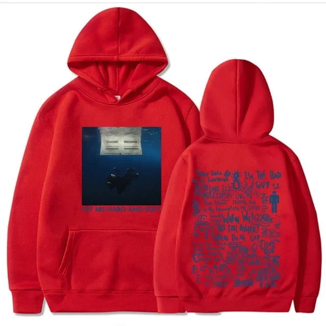 2024 Hit Me Hard and Soft Tour Chandail à Capuchon Billie Pull Homme Chandails à Capuchon Sudaderas Mâle LS -B