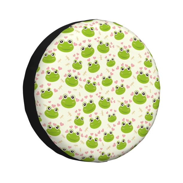 Balery Green Frog Cubiertas para Neumáticos - Protector Resistente para Neumáticos de Camioneta, SUV, Remolque, Camper y RV-17 inch