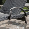 thumbnail image 3 of Noble House Salem Outdoor Wicker Adjustable Chaise Lounge with Arms, 3 of 13