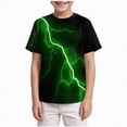 thumbnail image 2 of NOLDARES Boys Short Sleeve T-Shirt, Lightweight Crewneck Graphic Tee for School & Play, Youth Boys Sizes 4-14 Years(Green,8-9 Years), 2 of 5