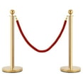 thumbnail image 4 of Costway 4 Pcs Poteaux de Queue Rétractables 2 Cordes en Velours Barrière de Contrôle de Fouille, 4 of 9