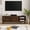 Walnut + MDF + 50-59 inches + American Traditional + Boho + Farmhouse + Mid-Century Modern + Retro, variant on Luckynote 59 Inch Mid Century Modern Rattan TV Stand for 65 Inch TV, Entertainment Cabinet, Media Console for Living Room Media Room, Solid Wood Feet & Rattan Cabinet Doors - Light Wood