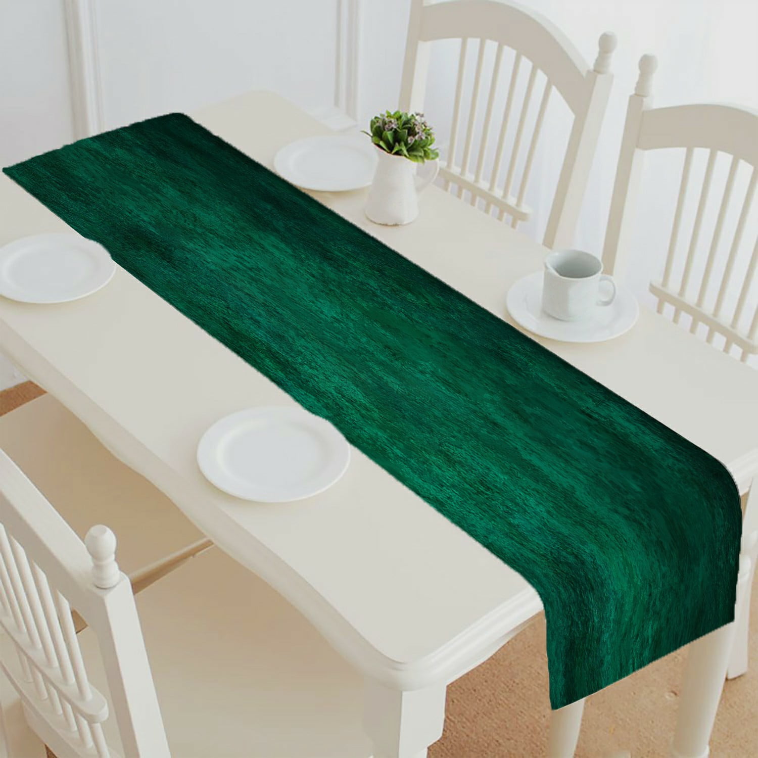 ECZJNT Shaded Deep Teal Plaster table runner table cloth tea table