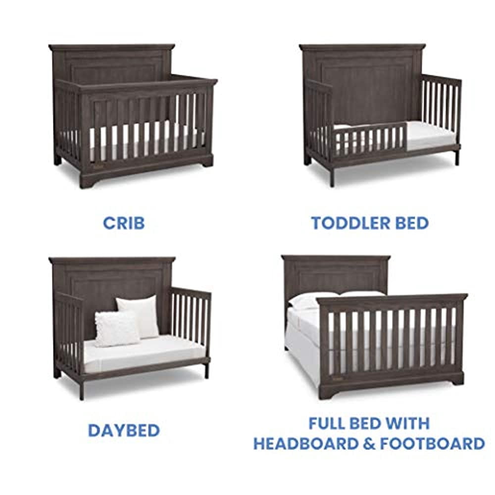 simmons rustic grey crib