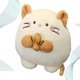 thumbnail image 5 of 1 pieza Muñeco de peluche adorable con forma de ratón de maní Muñeco de peluche Regalo de festival Decoración de fiesta para el hogar Tienda Beige 30cm, 5 of 5