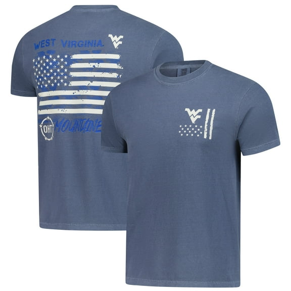 Men's Navy West Virginia Mountaineers Comfort Colors OHT Camo Overlay T-Shirt