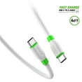 thumbnail image 2 of Esoulk 4ft USB-C to USB-C 60W Power Delivery PD Quick Charging Fast Charge/Data Sync Cable for Samsung Galaxy A15 5G - White, 2 of 7