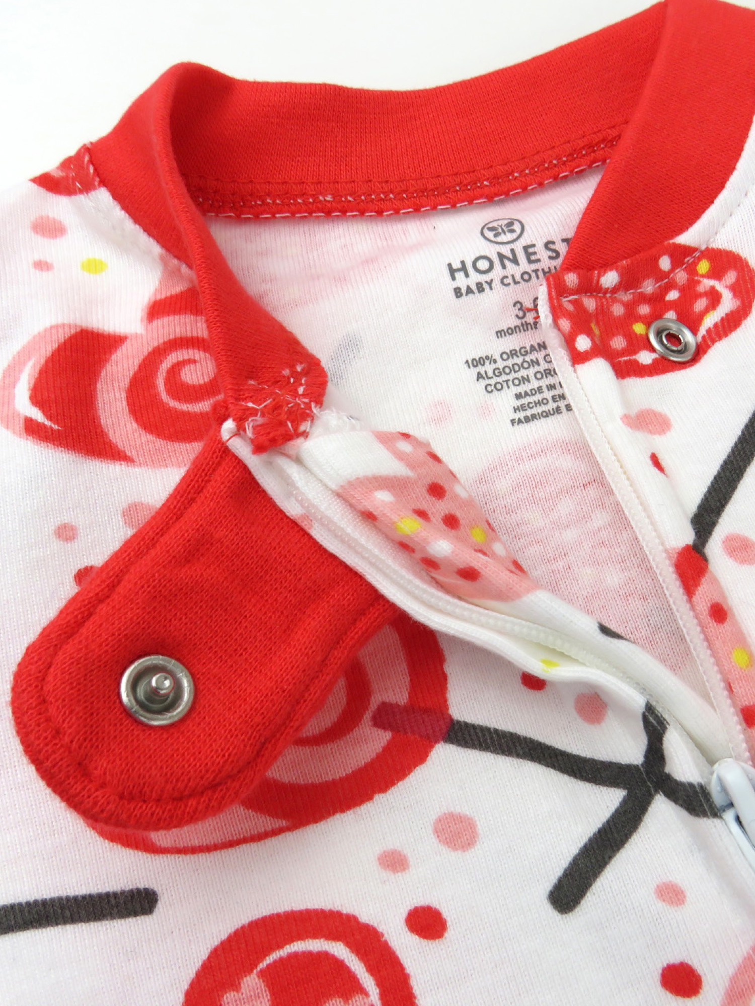 Honest Baby Clothing Organic Cotton Valentines Day Baby Boy/Girl Sleep N Play, Sizes Newborn-9 Months