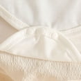 thumbnail image 6 of CAICJ98 Baby Girl Clothes Newborn Suspender Skirt Short Sleeve Ruffle Romper + Cute Dress + Bow Headband Infant Outfits Set (Beige,0-3 Months), 6 of 8