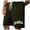 Army Green, variant on EHQJNJ Bib Cycling Shorts Men Male Shorts Resort Printed Shorts Elastic Waist Drawstring Style Holiday Beach Pants Slip Shorts,L