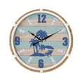 thumbnail image 2 of Isla Nautical Round Shiplap Metal Wall Clock - Beige - 17.5"H x 17.5"W, 2 of 6